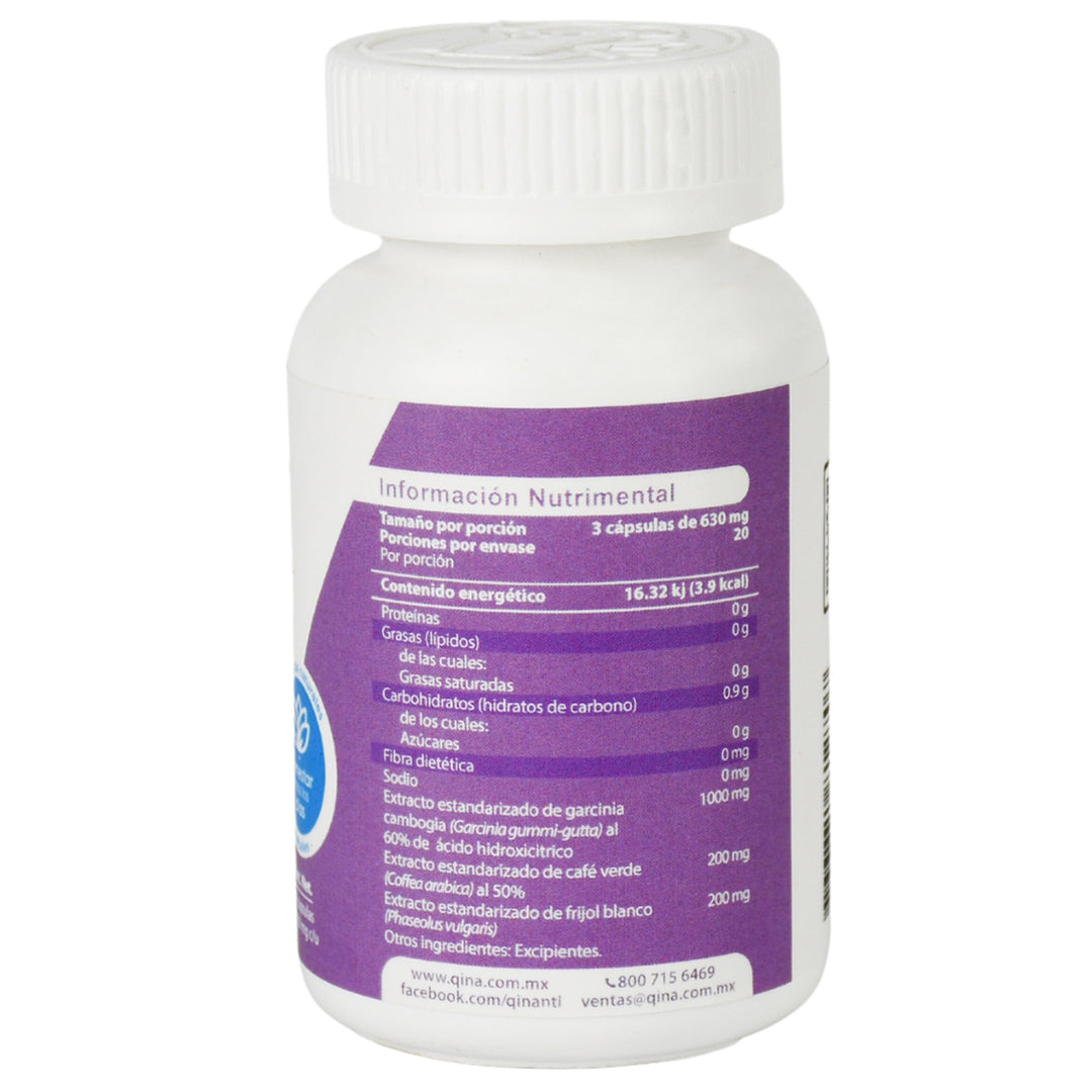 Qinaslim 60 capsulas 630 mg