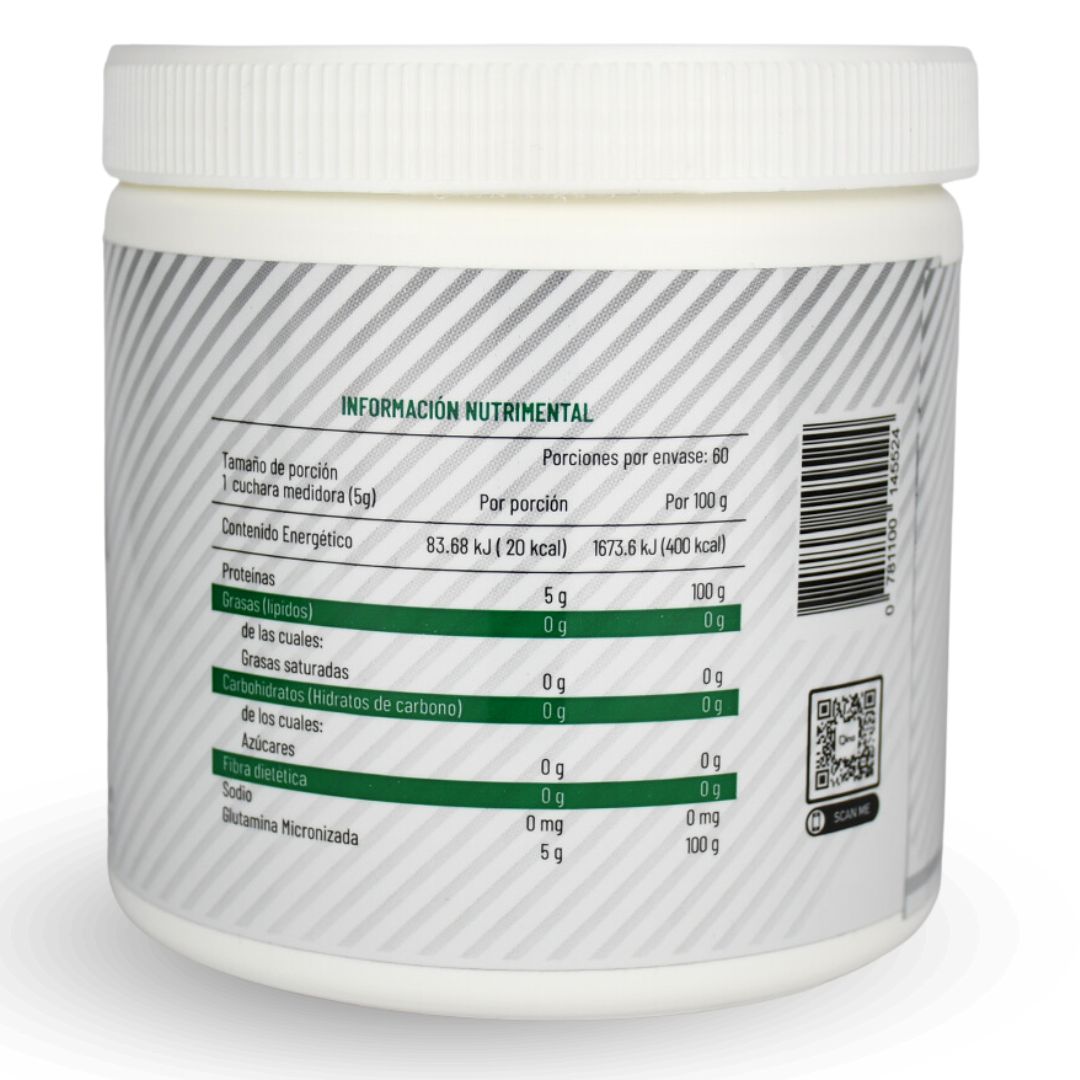 Glutamina micronizada Qinasport 300g