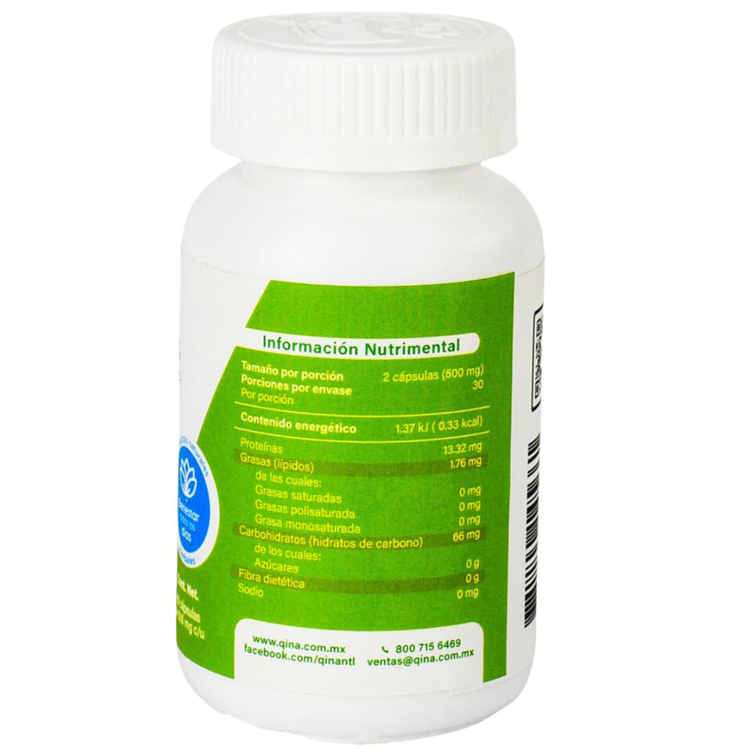 Silimarina 80 % 60 capsulas 500 mg Qina ntl